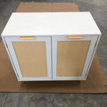 Wholesale New Rattan 2-Tier Home Accent Natural Wood Sideboard Cabinet Panel Style Storage Room Furniture MegaBDM