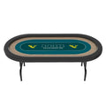 YH 10 Players Folding Texas Poker Table Custom Design Holdem's Casino Poker Table