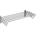 Customizable 4-Pole Telescopic Wall Hanging Stainless Steel Clothes Drying Rack Indoor for Kitchen Bathroom Living Room