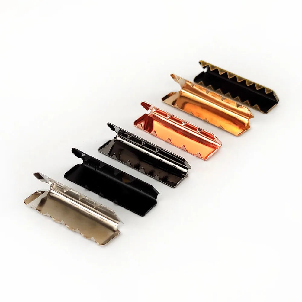Deepeel BF114-A Hardware Fitting Tail Clip Wallet Leather Buckle Rose Gold Bag Corner Strap Clip End Buckle