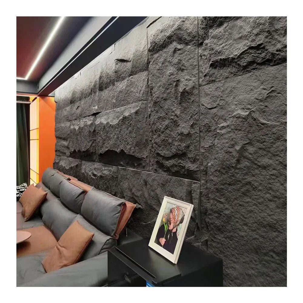 Background Wall Stone Skin PU Artificial Cultural Stone Wall Panel Outdoor Interior Wall Tiles Stone Cladding