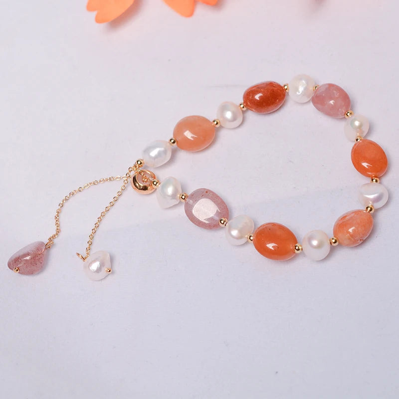 CLASSIC Haiyang Custom Natural Amethyst and Freshwater Pearl Bracelet Gemstone Crystal Jewelry for Gifts and Parties