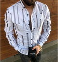 Fashion Classic Mens Chic Shirts Long Sleeve Fancy Shirt for Men Camisas De Hombre Casual Outwear Streetwear Shirts