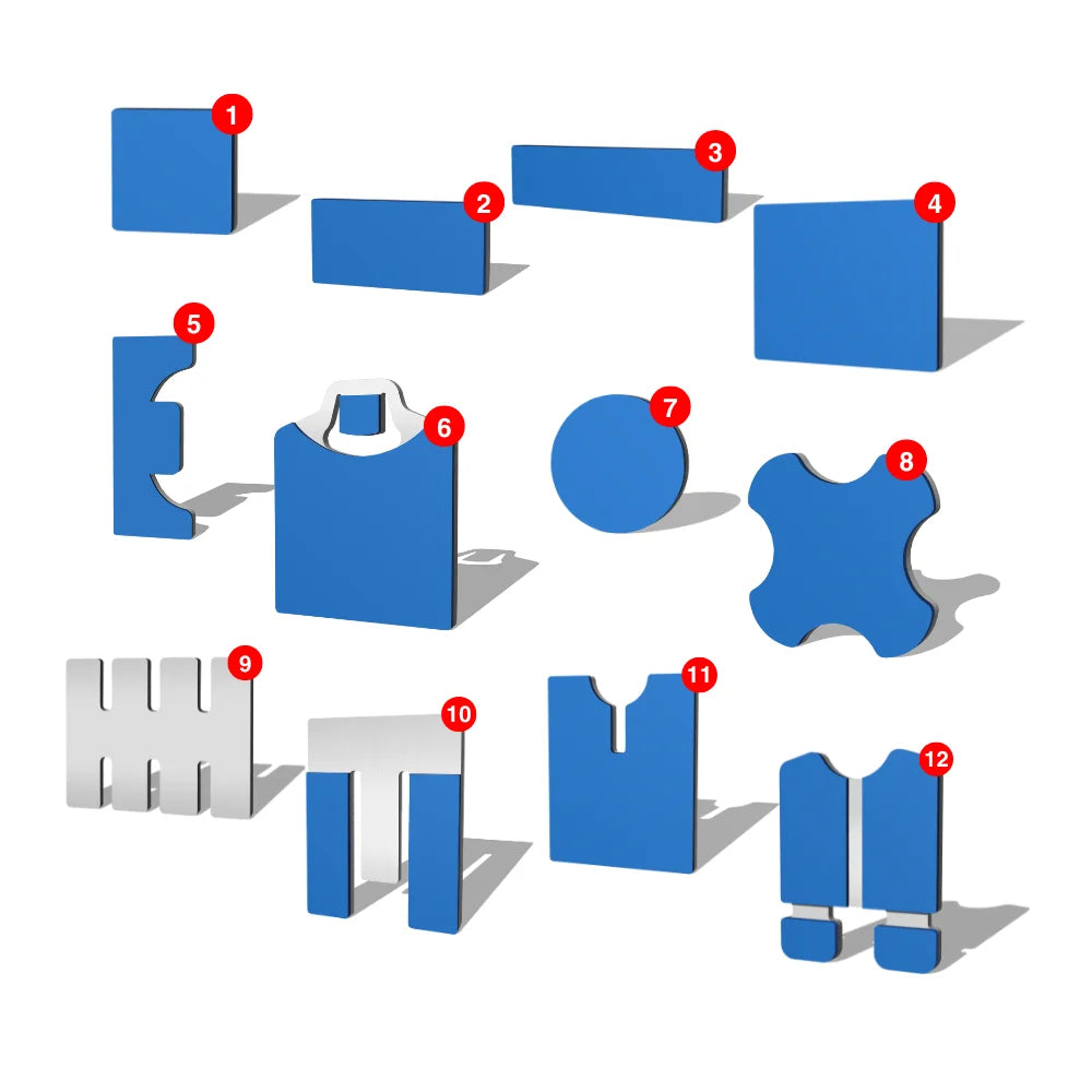 Optional Quick-Changeable Heat Press Lower Plates for Home Use & Printing Shops