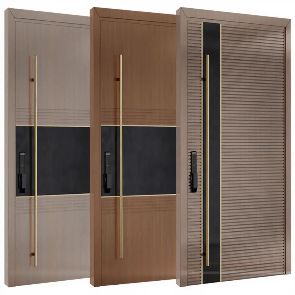 China Top Manufacturer Custom Stable Durable Contemporary Pivot Front Doors Oversized Pivot Door Timber Composite Front Door