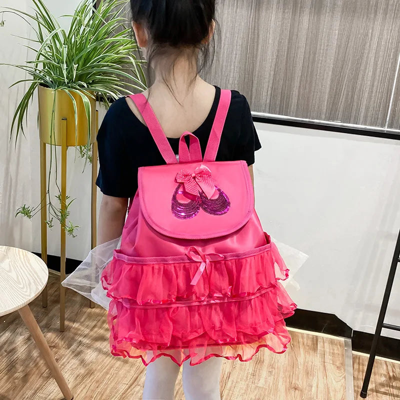Backpack Bag With Lace for Dancing Girls