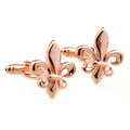 Wholesale Rose Gold Set Elegant Novelty Cufflinks Tie Clip Shirt Fashion Accessory Men's Suit Wedding Tuxedo Trendy Jewelry Gift