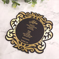 Luxurious Custom Shape Menu Card Gold Foil Printing Bar Drink Menu Hotel Restaurant Menus for Guest
