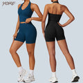 Yoke Custom OEM Private Label Active Wear Sets Workout Clothing Yoga Sets Fitness Women Gym Sports Wear