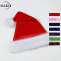 Christmas High Grade Long Hair Extra Thick Holiday Party Big Ball Santa Cap Santa Hat