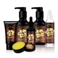 BARBERPASSION Natural Organic Mens Grow Organic Beard Balm Beard Oil Growth Set