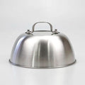 16 CM Custom Logo Burger Bell Heat-Resistant Steel Grill Dome with Steel Handle for BBQ Tools Melting Cheese