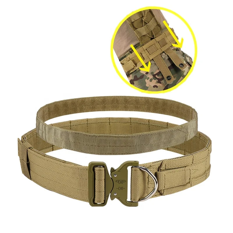 YAKEDA Quick Release Tactical Equipment Molle Correas Combat Duty Tactical Belt