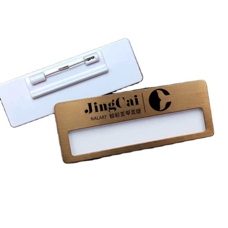 Factory Wholesale Custom Employee ID Badge Personalized Name Tag Free Sample Custom Made Metal Name Tag for Identification