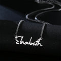 Fashion Jewelry Metal Copper Brass Stainless Steel Silver Customized Laser Cutting Letter Logo Necklace Pendant Charms