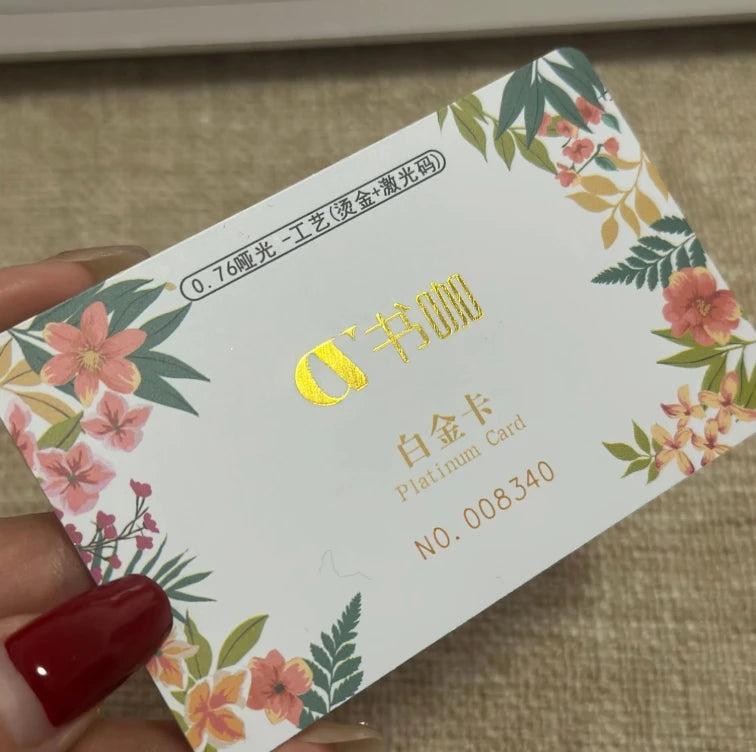 Custom Printing Gold Foil PVC Durable Plastic Gift Cards