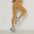 Custom Logo Leggings for Women High Waist Elastic Compression Gym Activewear Butt Lift Yoga Pants Scrunch Seamless Yoga Leggings