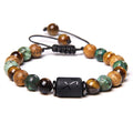 Hot Selling Unisex Classic Twelve Zodiac Series Design New Trend Natural Stone Fine Beaded Jewelry Bracelets Geometric Shape No