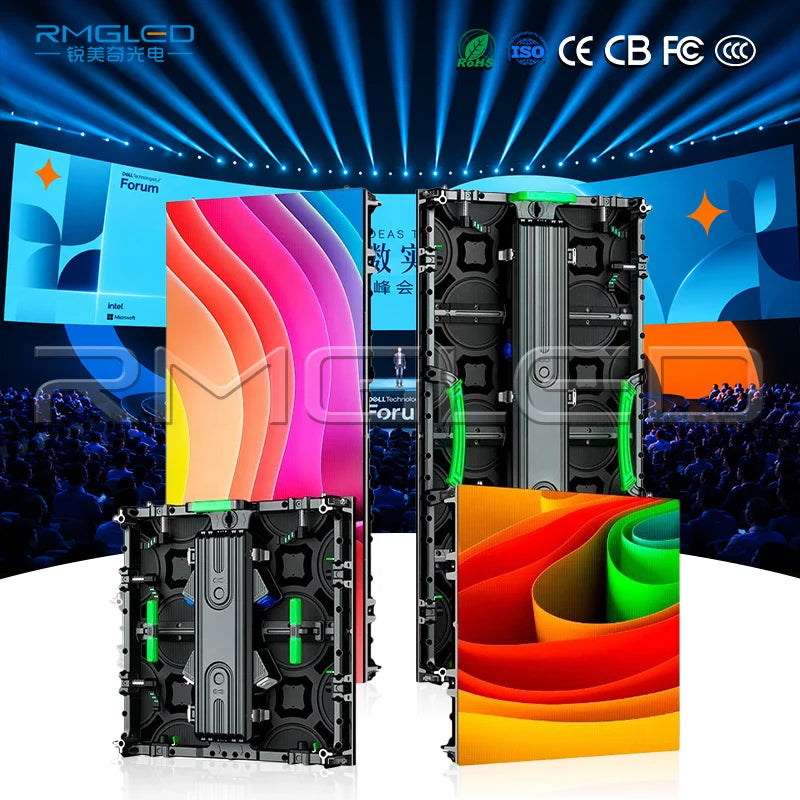 Outdoor Rental Full Color HD 4K LED Video Wall P2 P3 P4 LED Display Screen Stage P3.91 P4.81 Panel Stage Led Screens