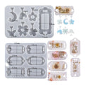DIY Crystal Epoxy Resin Mould Quicksand Pendant Keychain Silicone Mold for Valentine's Day