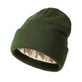Knit Cuff Beanies Colors Custom Embroidery Unisex Slouch Beanie Winter Hat Men Knit Silk Lined Beanie Hat