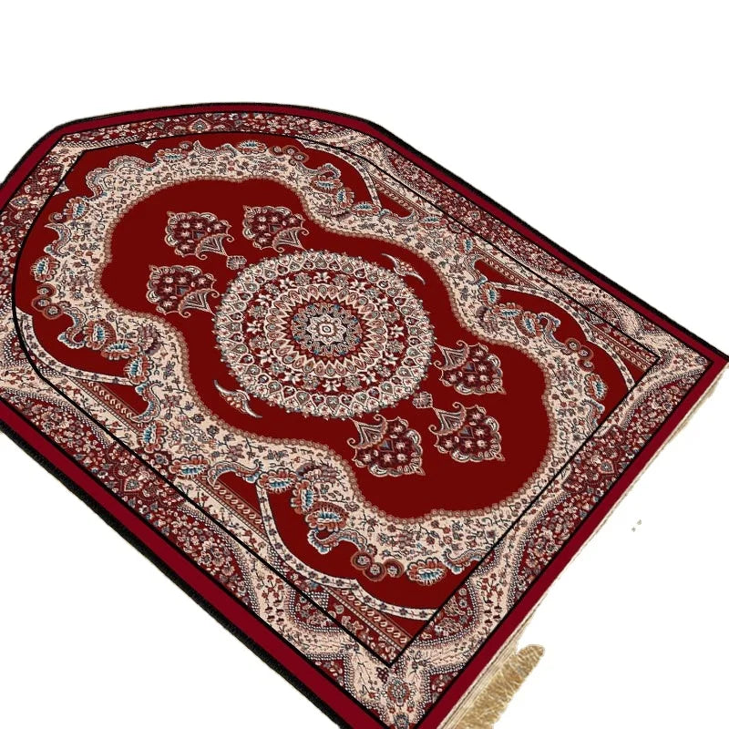 Ethnic Style Worship Carpet Nordic Crystal Velvet Floor Mat Worship Carpet Mat
