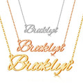 Customized Stainless Steel Name Necklace Waterproof Personalized Link Chain in Romantic Style for Weddings Parties Letter Shaped