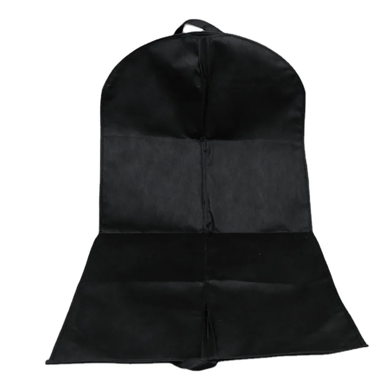 Custom Logo Non Woven Garment Bag Foldable Waterproof Suit Cover Breathable Travel Suit Bag Factory Wholesale Clothes Cover
