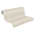 Made in Germany - Wallpaper rolls Texture Cream Grey - Non Woven Vinyl - Wallpaper Home Decoration for Walls - 1005 x 053 m