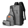 Wholesale Custom 3-Piece Polyester Unisex Backpack Set Detachable Sling Bag Anti-Theft Waterproof for Business School Travel