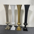 Wedding Props Road Leading Tall Gold Metal Flower Stand Wedding Centerpieces 100cm Golden Flower Vase for Party Wedding Hotel