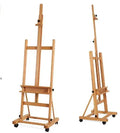 MEEDEN H-Frame Artist Easel Adjustable Floor Easel with Large Storage Tray for Painting 75" to 146"H