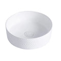 360mm Round Shape Glossy Glaze WC Sink Above Counter Ceramic Washbasin