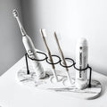 Small Electric Toothbrush Rack and Quick-Drying Diatomaceous Earth Wash Pad Anti-Blue Soap Holder Bathroom Set
