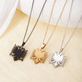 Hot Selling Stainless Steel Albanian Eagle Pendant Necklace for Men Women Fashionable Double Headed Eagle Necklace