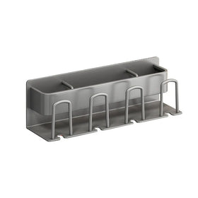 Soap Holder and 12 Hooks Stainless Steel Bathroom Shower Organizer Organization Shower Shelves Bathroom Accessories