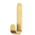 Jutye Self-Adhesive Matte Brass Heavy Duty Copper Wall Hooks for Door Wall Decoration Brass Hooks Bathroom Kitchen Shower Hooks