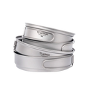 Frying Pan with Lid Titanium Ultralight Camping Cookware Set for Outdoor Camping Frying Pan Set Camping Accessories