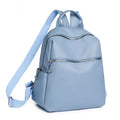 Custom LOGO Outdoor Travel University Student Academy School Bag Fashion Simple Women PU Waterproof Backpack