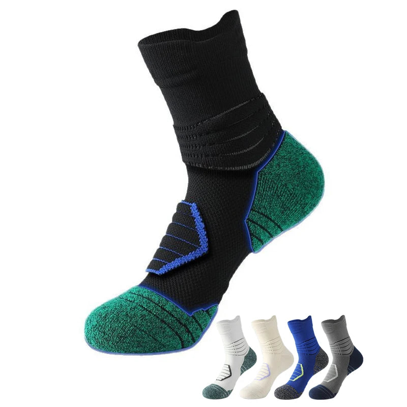New Arrival Thick Terry Bottom Towel Padded Sports Socks Men Basketball Socks Breathable