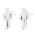 Stainless Steel Free of Allergic Hiphop Legends Steel Billie Eilish Blohsh Logo Stud Earrings for Wholesale