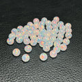 HQ Gems OP534 Created Opal Beads 3 4 5 6 8 10mm Transparent White Opal Beads for Fashion Earring Jewelry Making