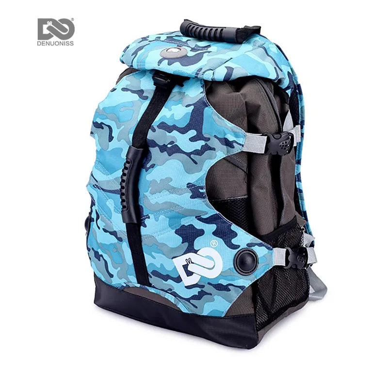 Fashion Unisex Roller Skating Bags Custom Personalized Graffiti Leisure Outdoor Waterproof Anti-Theft Sport Backpack Polyester