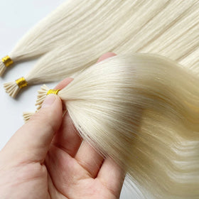 Direct Factory Double Drawn Virgin Cuticle I Tip Human Hair Keratin Tip Hair Extension