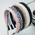 FanYue Korean New Style 2022 Hair Accessories Glitter Simple Cute Thin Alice Bands for Women Crystal Headband Hair Band