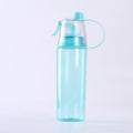 FX Factory Eco-Friendly PC Material 600ml Sport Water Bottle with Mist Spray & Anti-Leak Lid for Outdoor Use-Safe Drinking