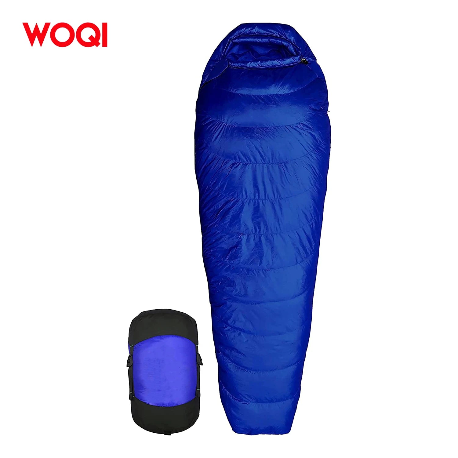 WOQI Manufacturer Custom  Cold Weather Synthetic Fill Backpacking Sleeping Bag
