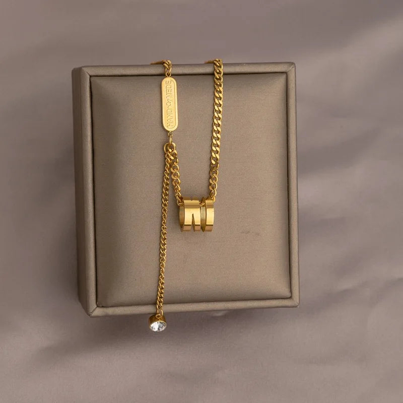 2026 Trend Fashionable Made Stainless Steel 18k Gold Plated Necklaces Jewelry Women