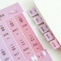 Custom High Quality Personalized Label Weekly Planner Sticker Sheet Book