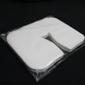 Disposable Non-woven Cotton Headrest Pad Face Rest Pillow Cover for Massage Couch Sauna SPA Cotton Disposable Pillow Cover